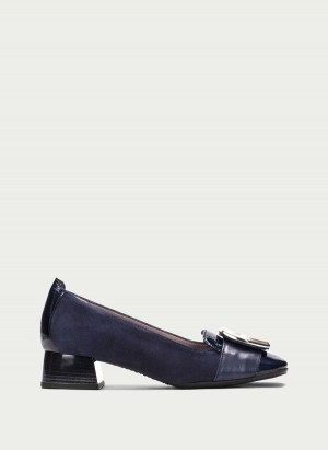 Hispanitas Manila Ballerina Schoenen Dames Donkerblauw Blauw | MXH6437DU